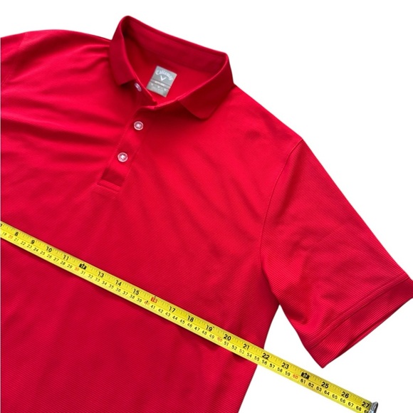 Men's Callaway Opti Dri Short Sleeve Polo Golf Shirt Size M Medium - Picture 3 of 4